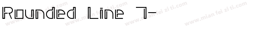 Rounded Line 7字体转换